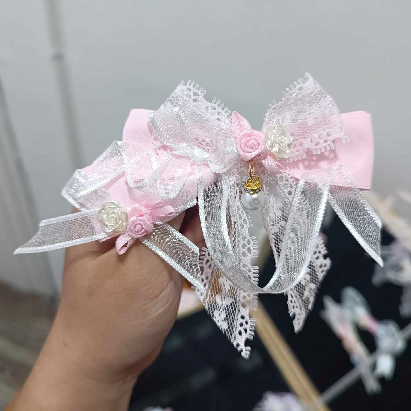 Rose Ribbon Hairclip