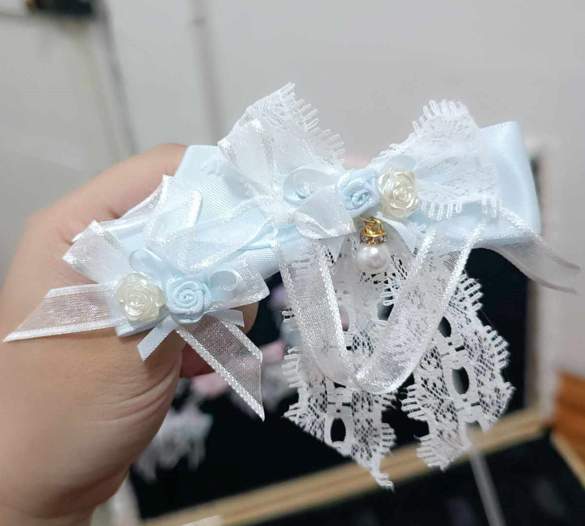 Rose Ribbon Hairclip