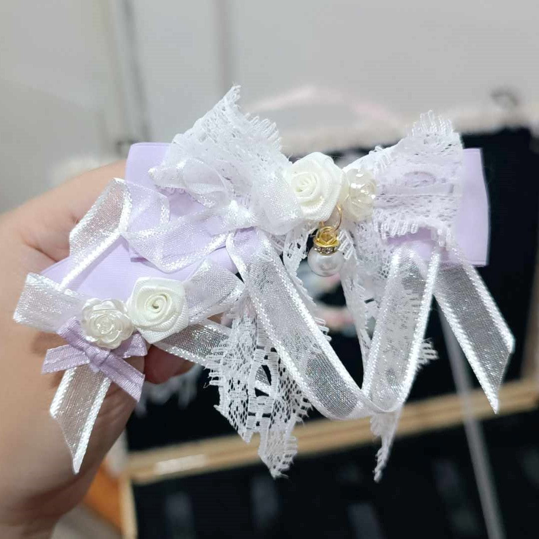Rose Ribbon Hairclip