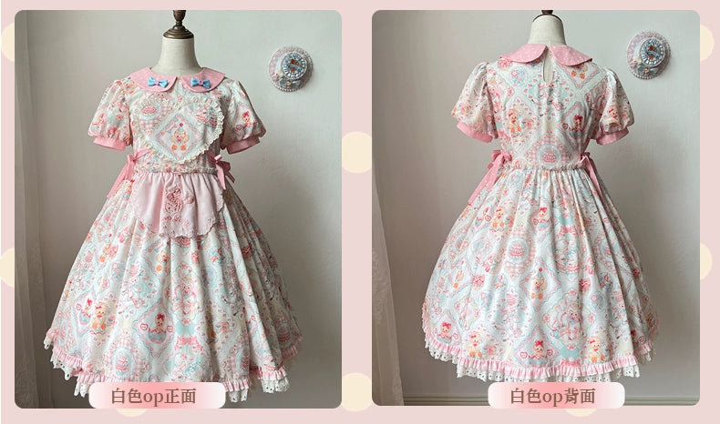 Sheep Party Peter Pan Collar Dress