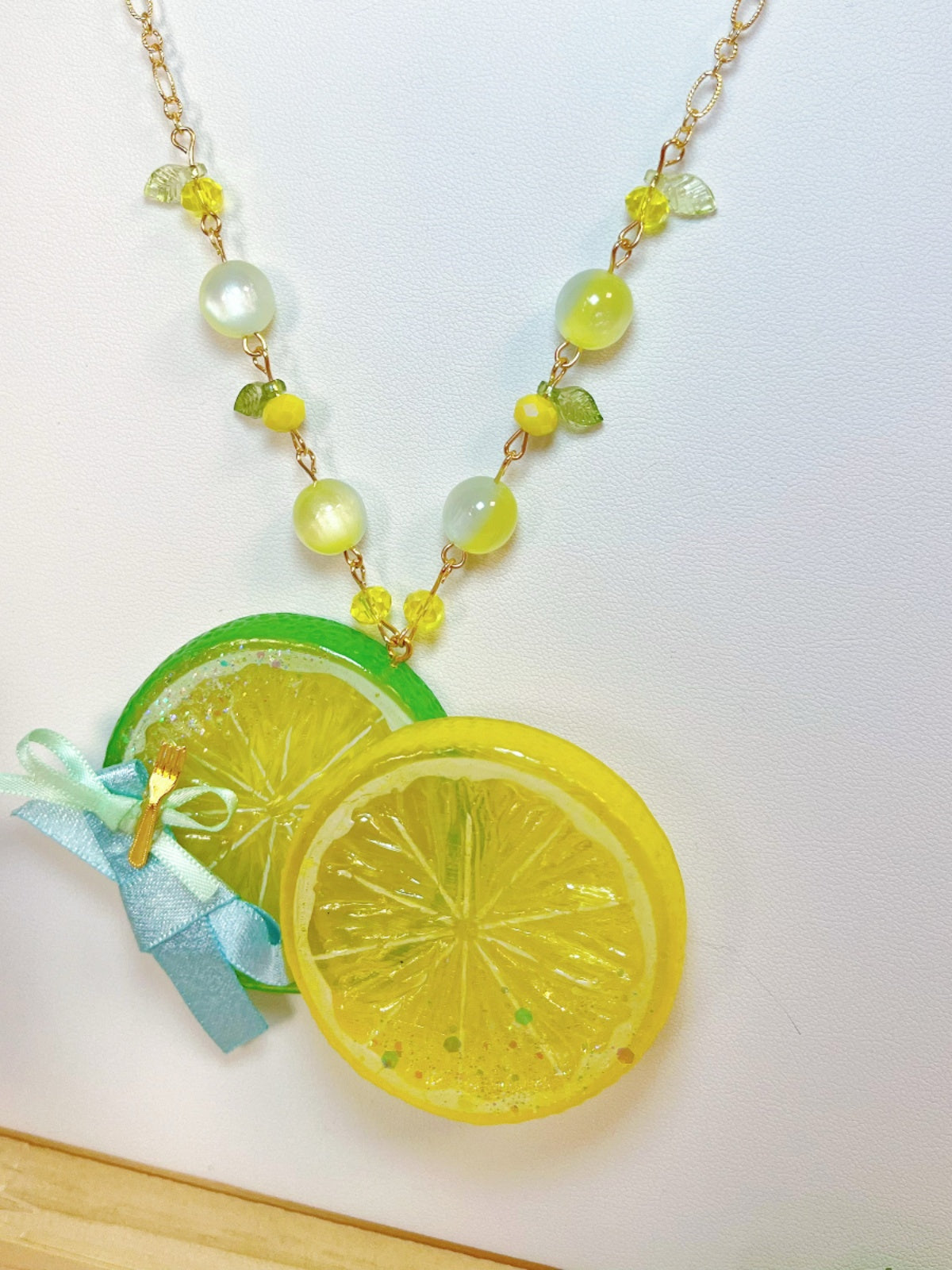 Lemon Necklace/Hairclip