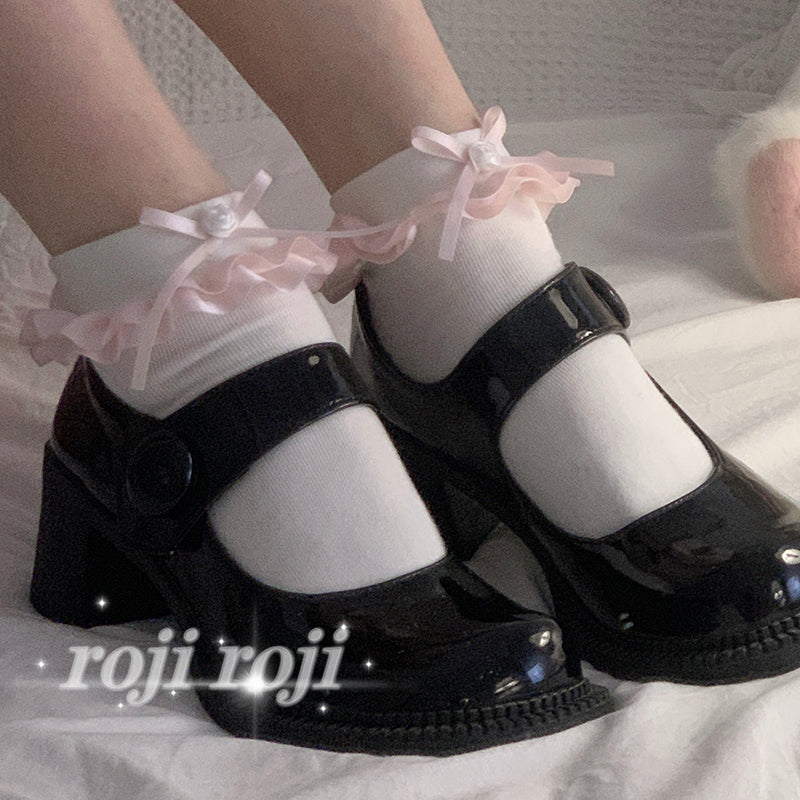 Rose Ribbon Socks