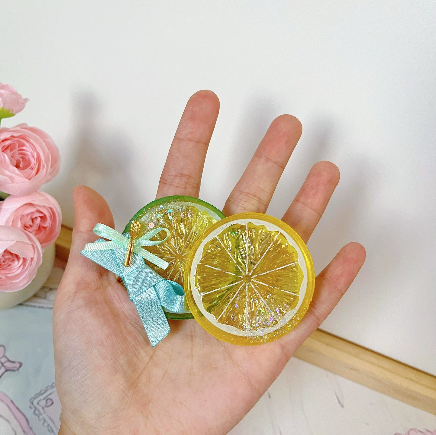 Lemon Necklace/Hairclip