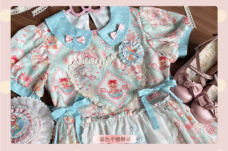 Sheep Party Peter Pan Collar Dress