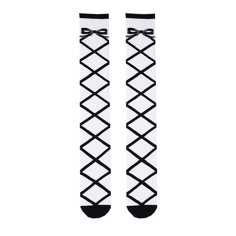 Interwoven Straps Socks