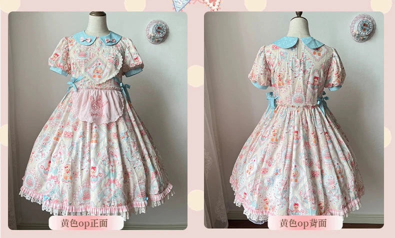 Sheep Party Peter Pan Collar Dress