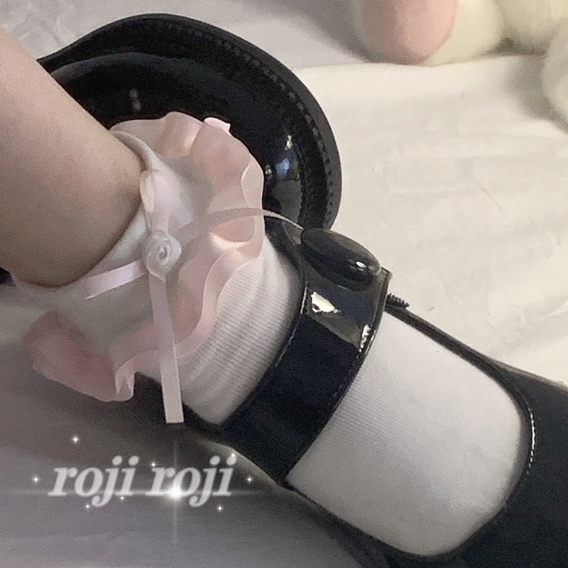 Rose Ribbon Socks