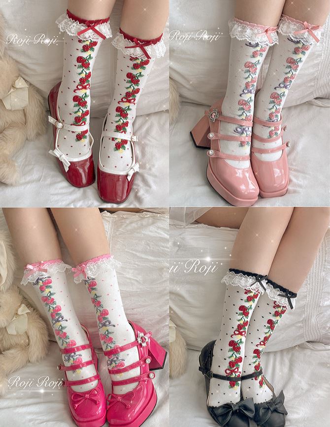 Strawberry Skewers Socks
