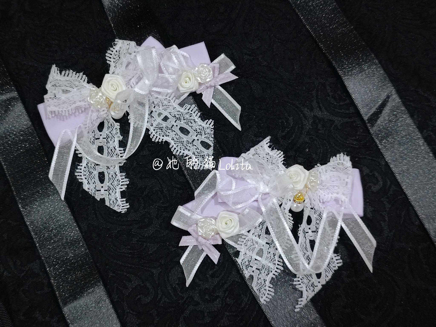Rose Ribbon Hairclip