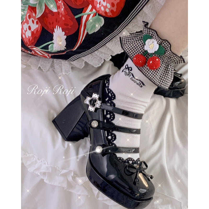 Plaid Strawberry Socks