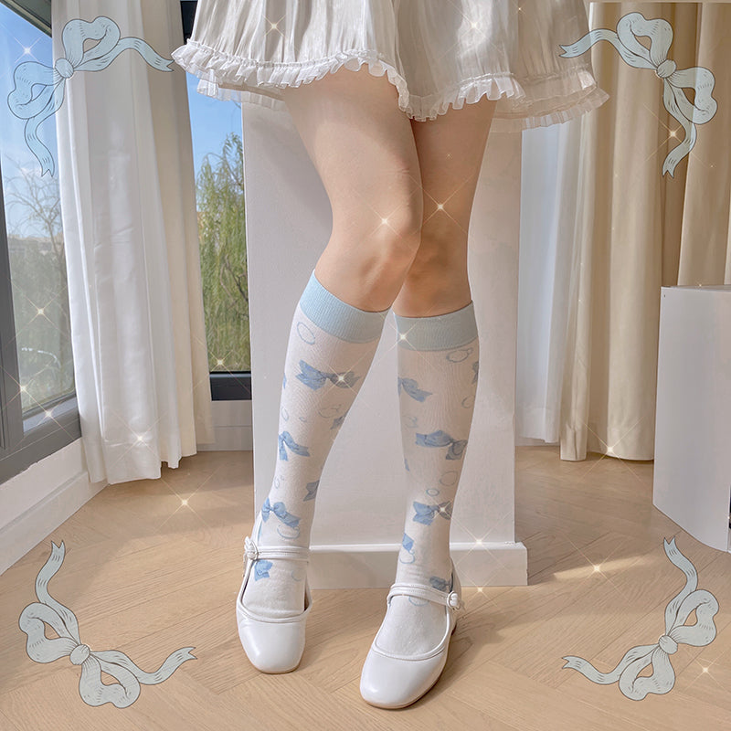 Two-tone Bowtie Socks