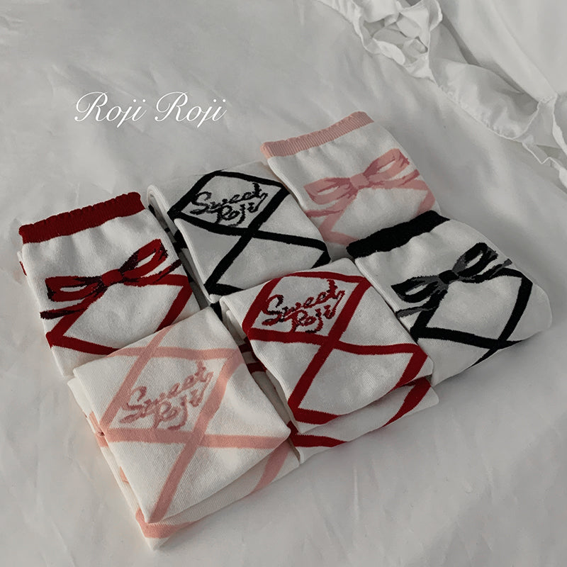 Interwoven Straps Socks