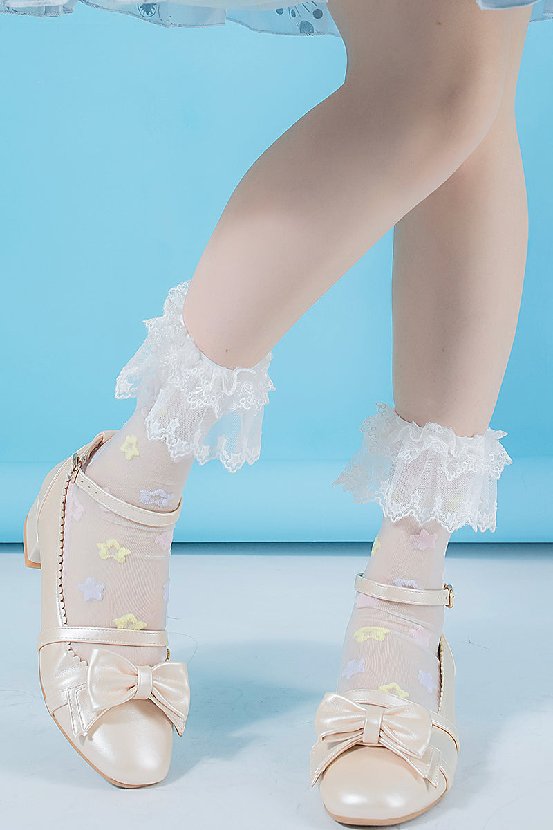 Star Princess Lace Sock Ruffles