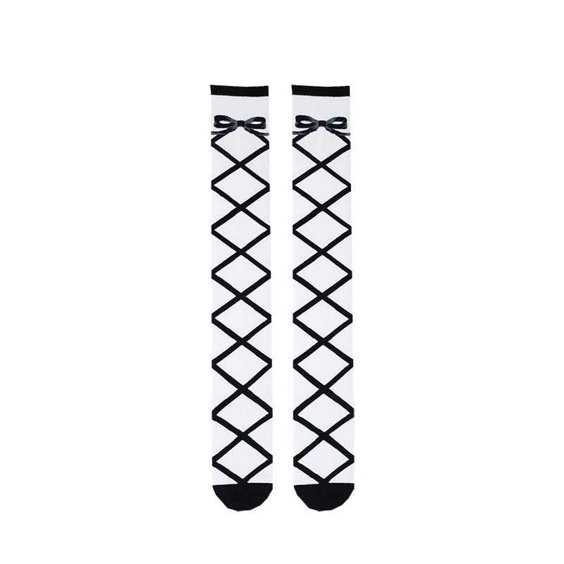 Interwoven Straps Socks