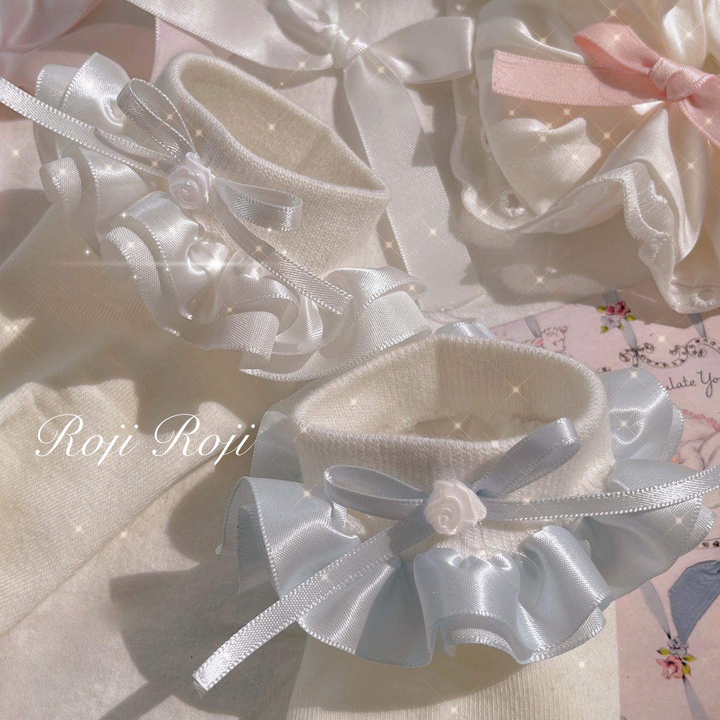 Rose Ribbon Socks