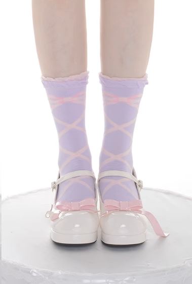 Interwoven Straps Short Socks