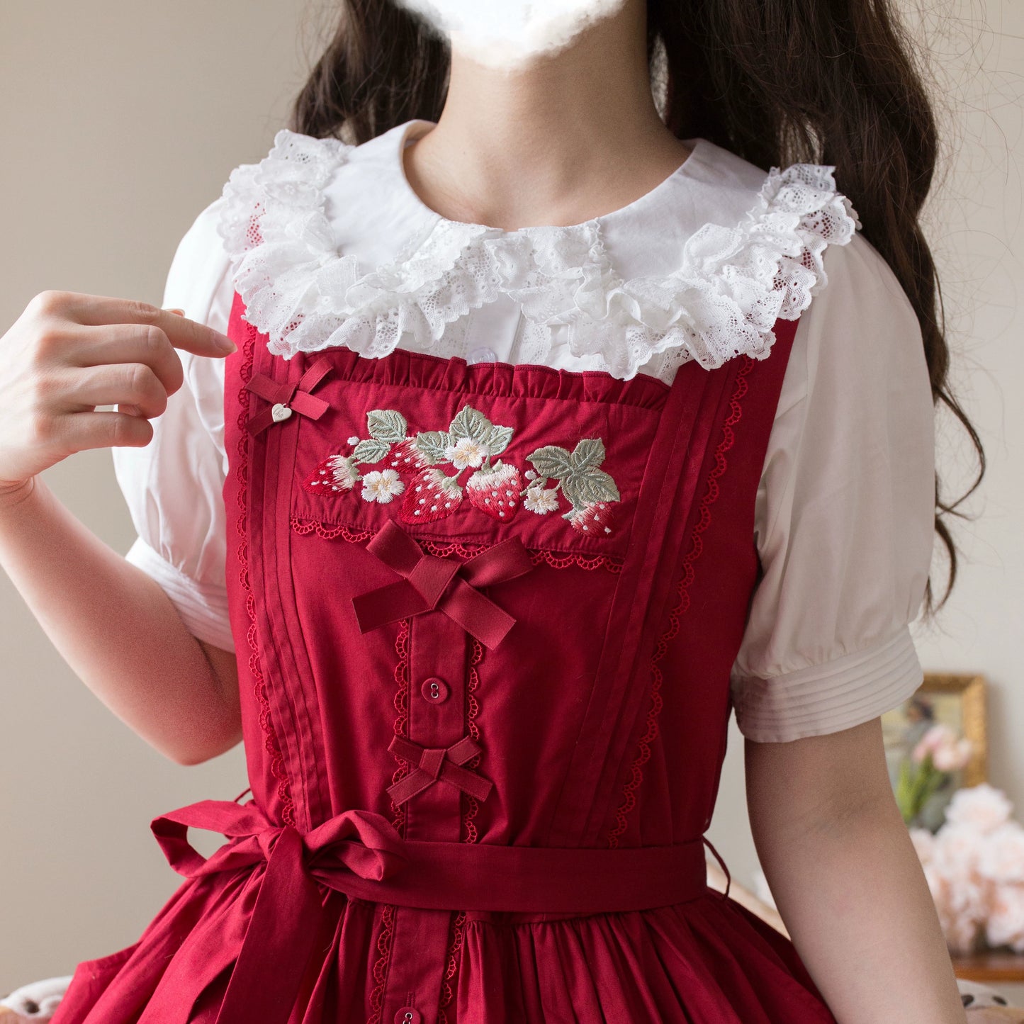 Half Sugar Milk Cake Short Sleeves Blouse