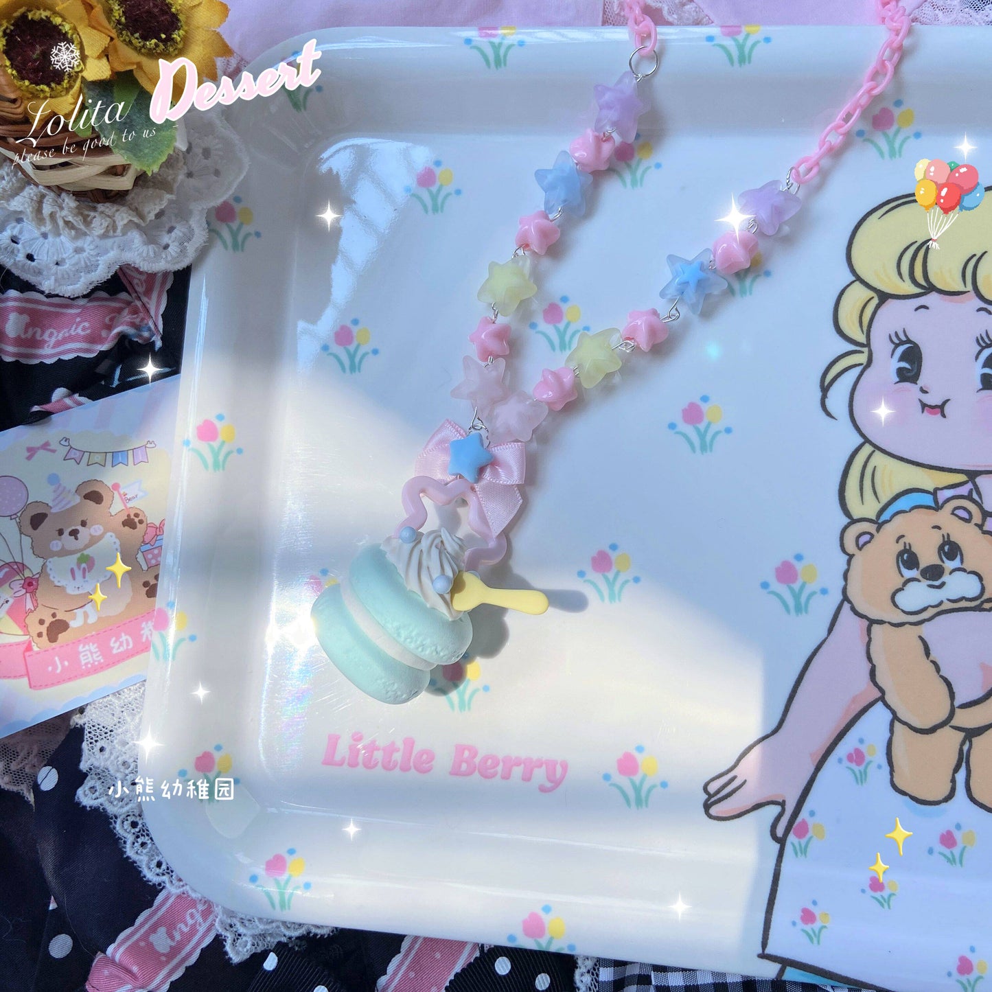 Macaron Dessert Necklace