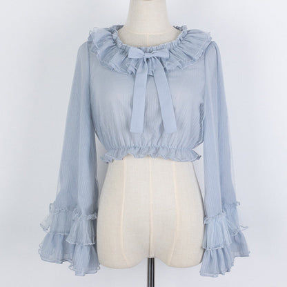 Cheese Cocoa Long Sleeves Blouse