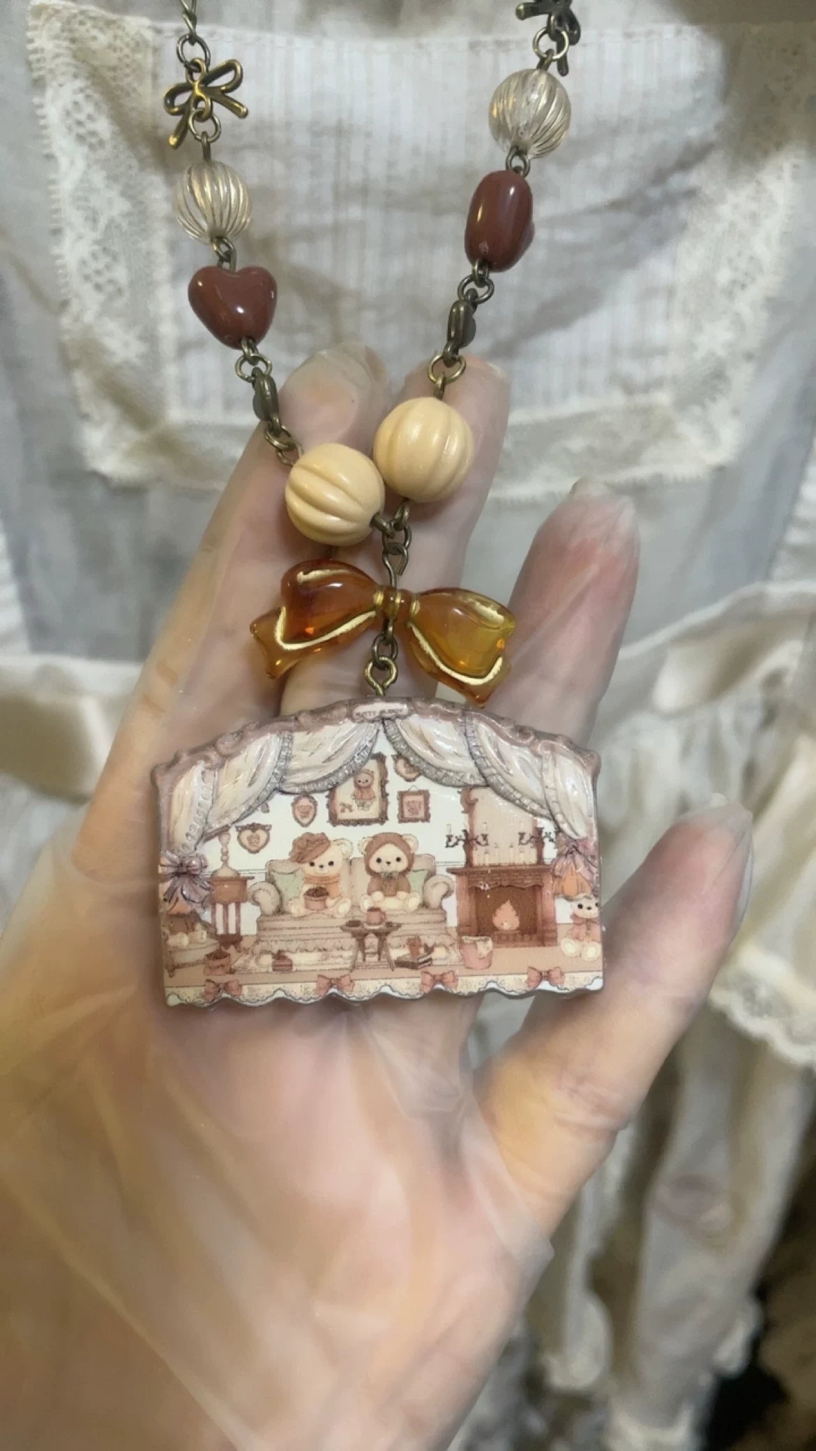 Bear Living Room Necklace