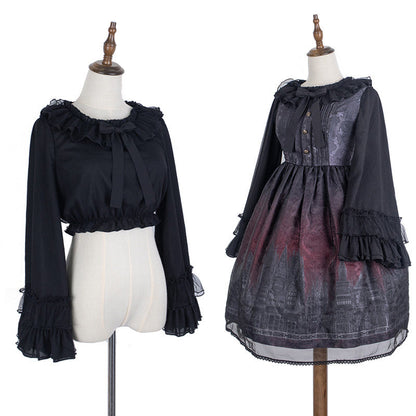 Cheese Cocoa Long Sleeves Blouse