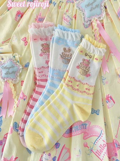 Little Bear Cake Socks