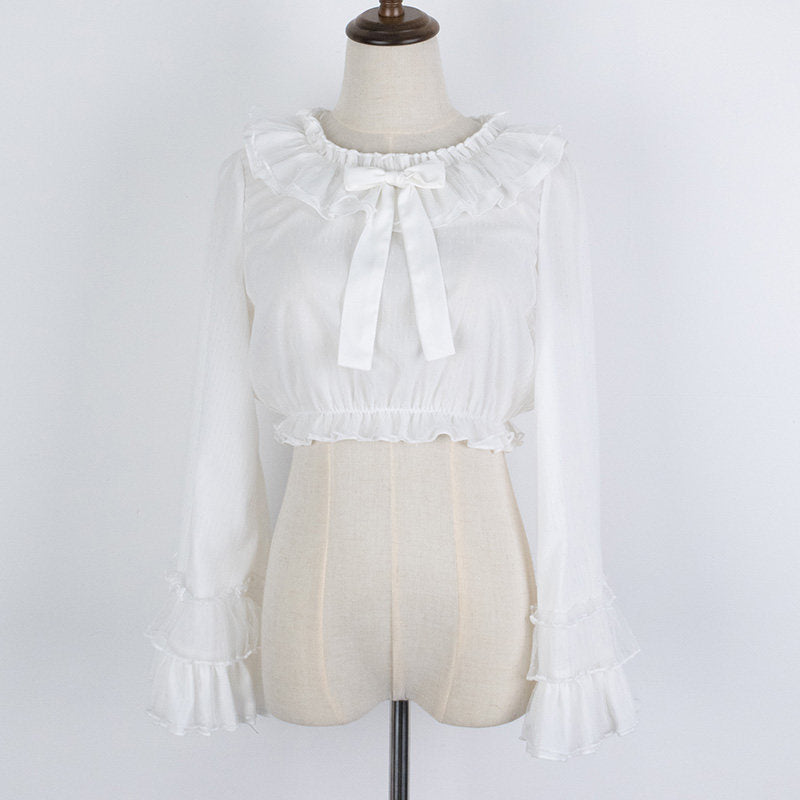 Cheese Cocoa Long Sleeves Blouse