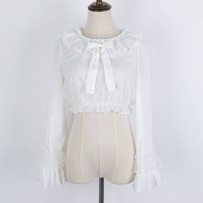 Cheese Cocoa Long Sleeves Blouse