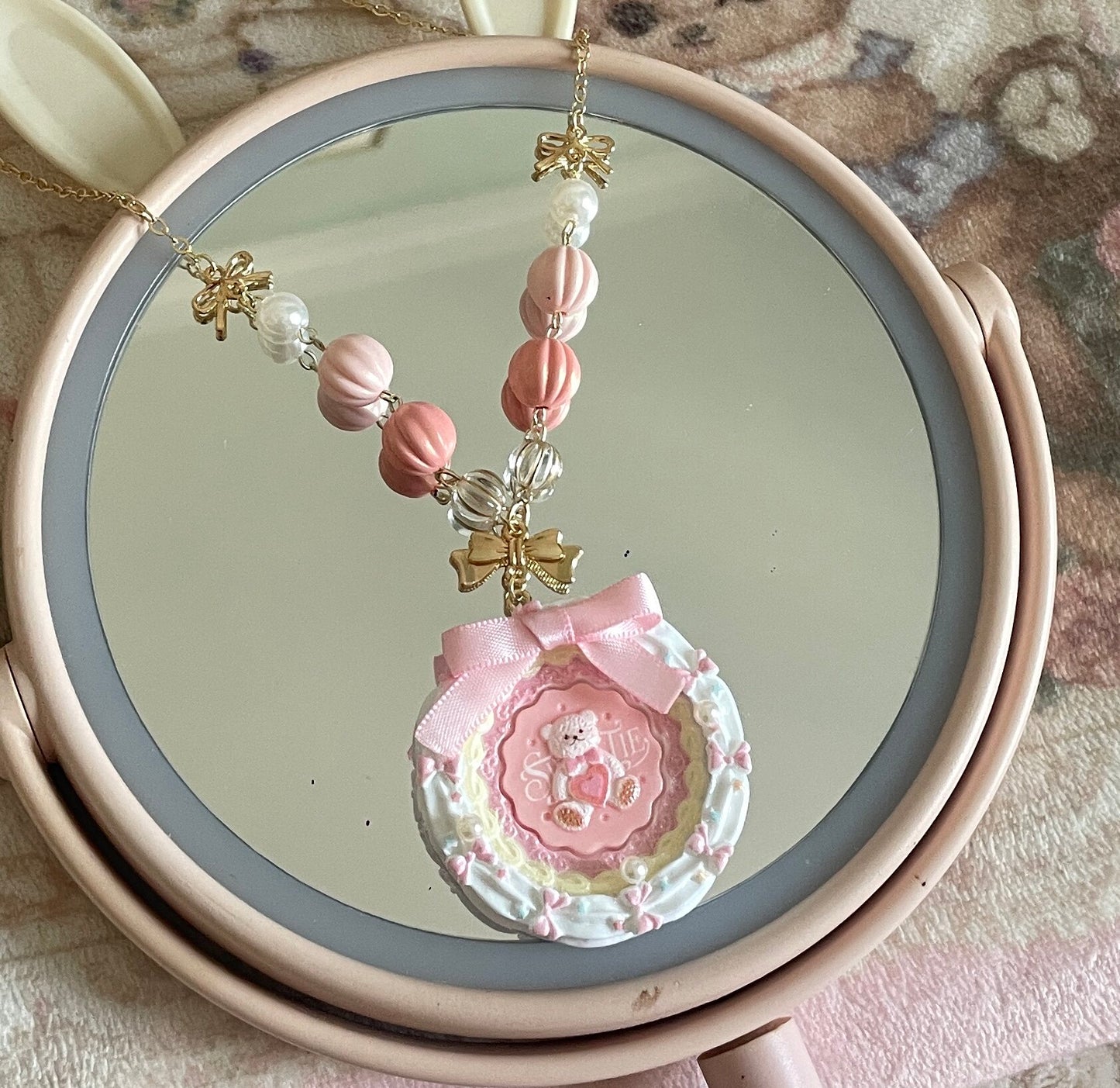 Hazelnut Cocoa Bear Necklace