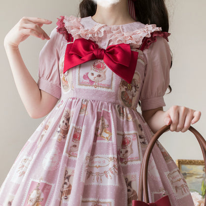 Half Sugar Milk Cake Short Sleeves Blouse