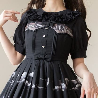 Half Sugar Milk Cake Short Sleeves Blouse
