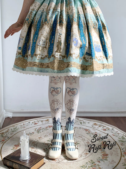 Alice Picture Frame Tights
