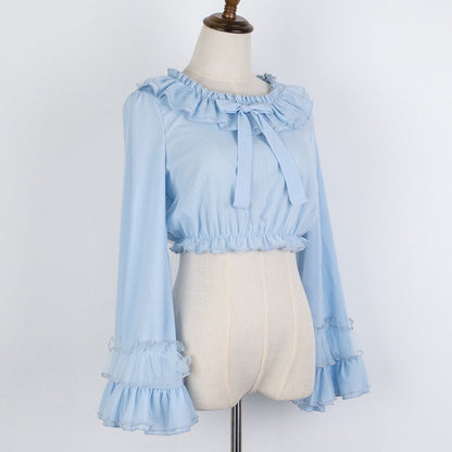 Cheese Cocoa Long Sleeves Blouse