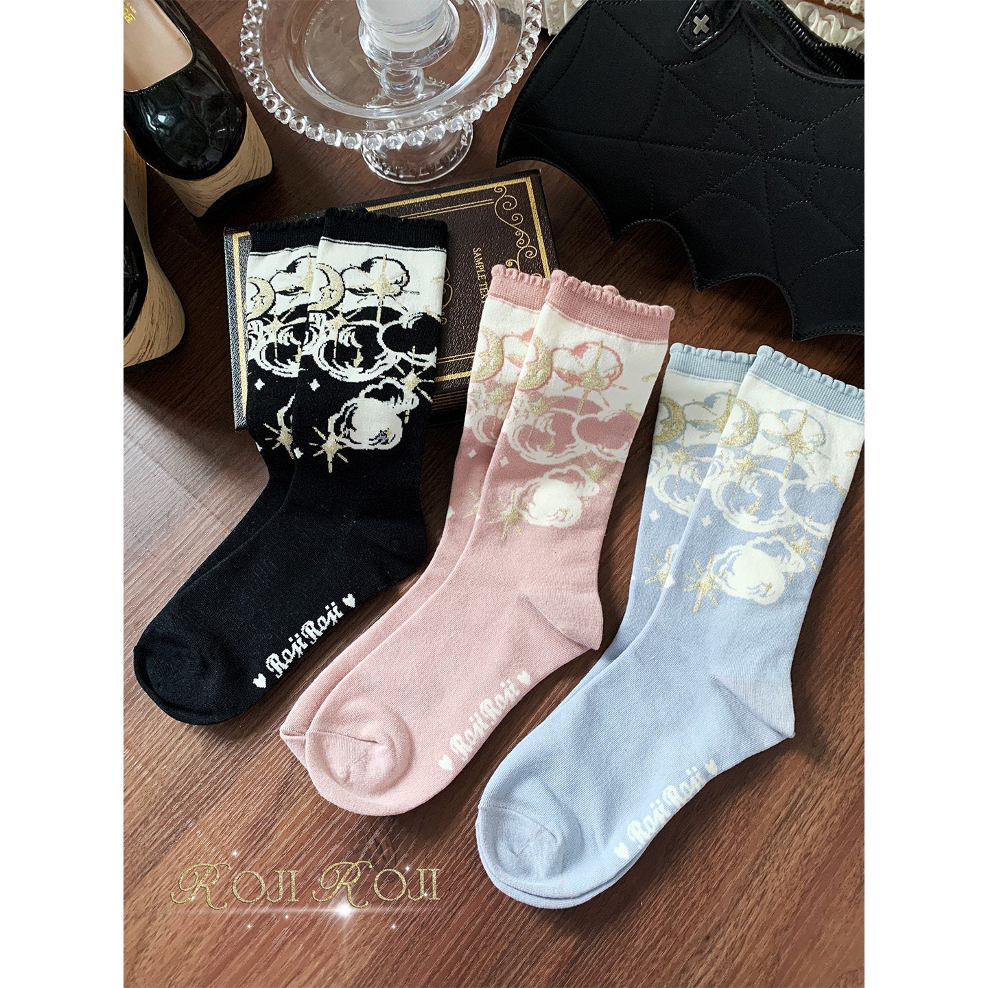 Star Moon Socks