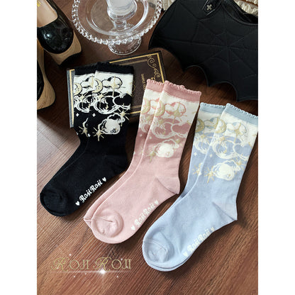 Star Moon Socks