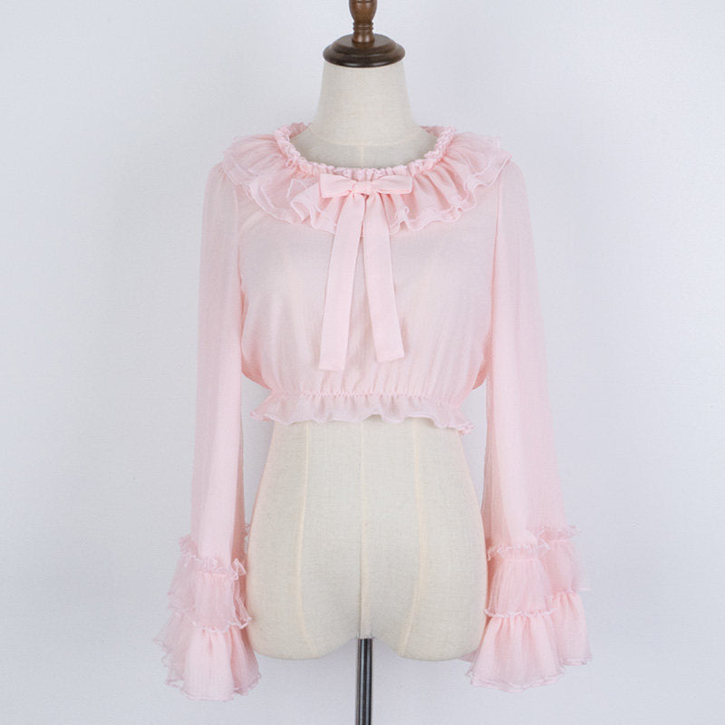 Cheese Cocoa Long Sleeves Blouse