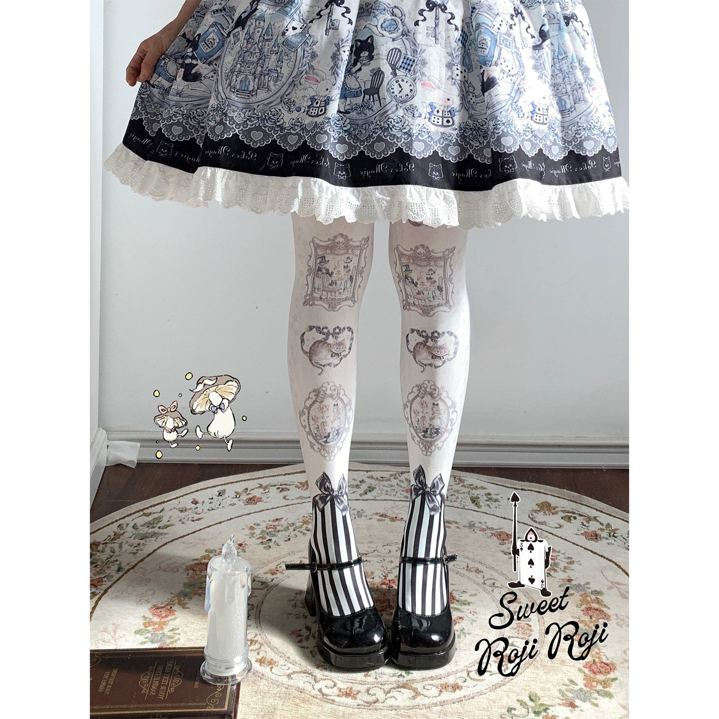 Alice Picture Frame Tights