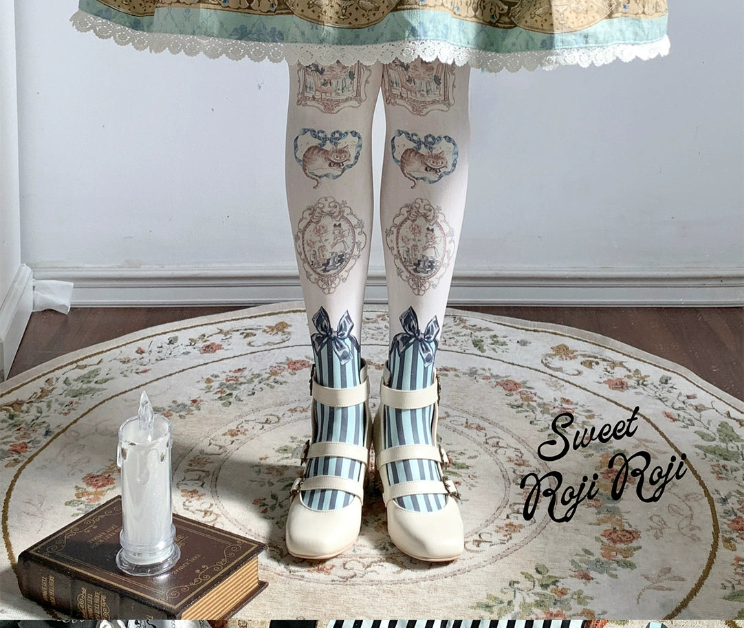 Alice Picture Frame Tights