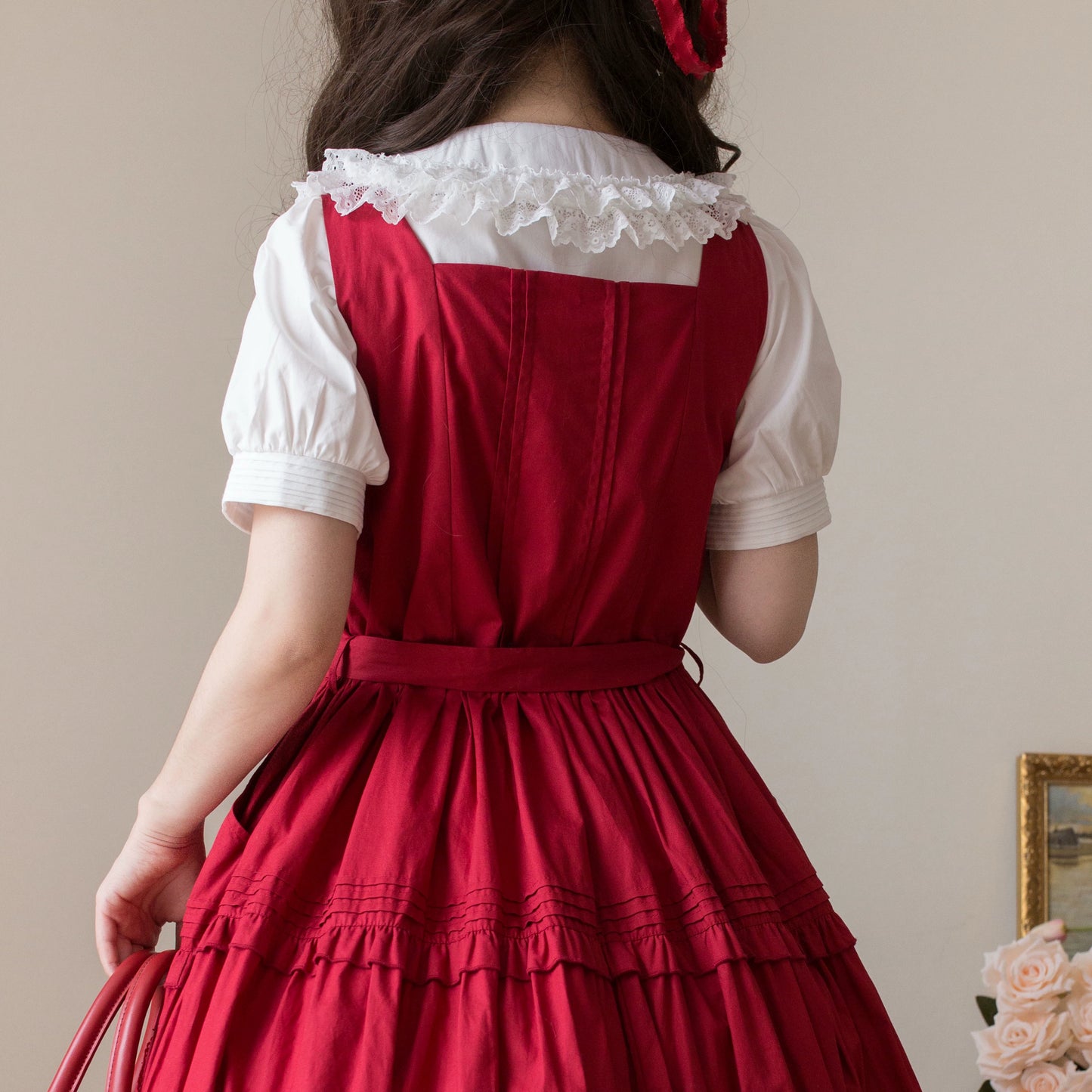 Half Sugar Milk Cake Short Sleeves Blouse