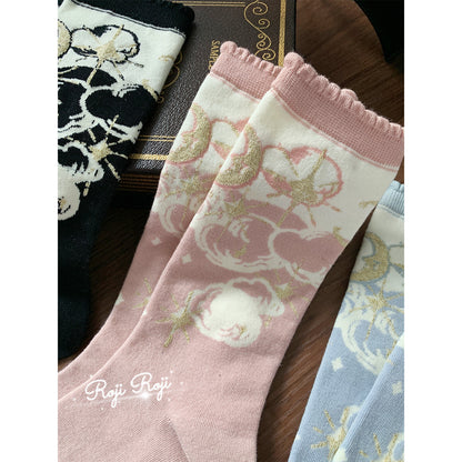 Star Moon Socks