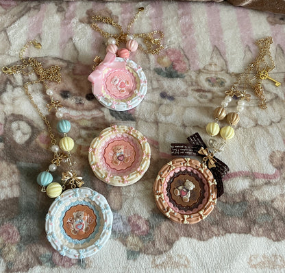 Hazelnut Cocoa Bear Necklace