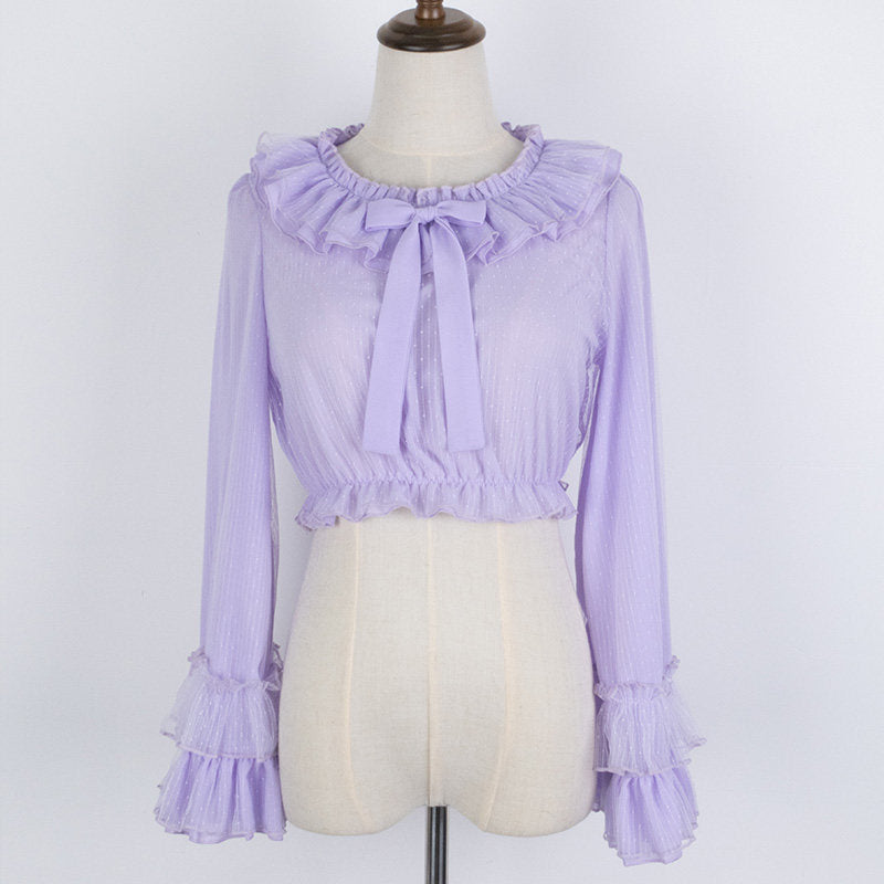 Cheese Cocoa Long Sleeves Blouse