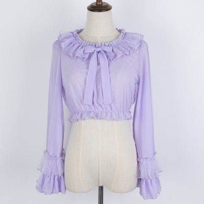 Cheese Cocoa Long Sleeves Blouse