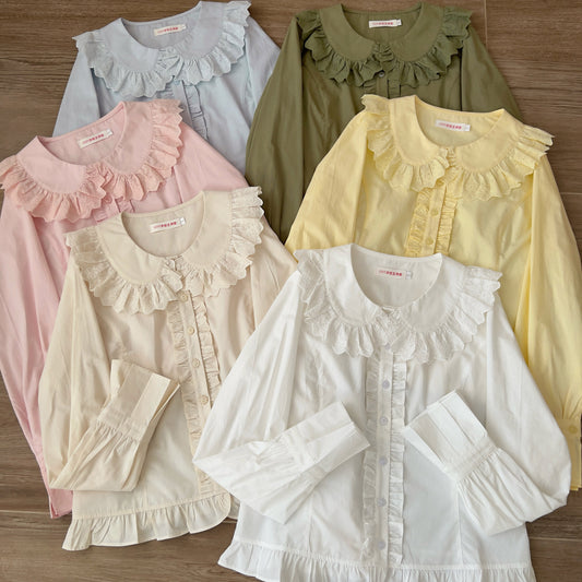 Mist - Basic Lolita Long Sleeves Blouse