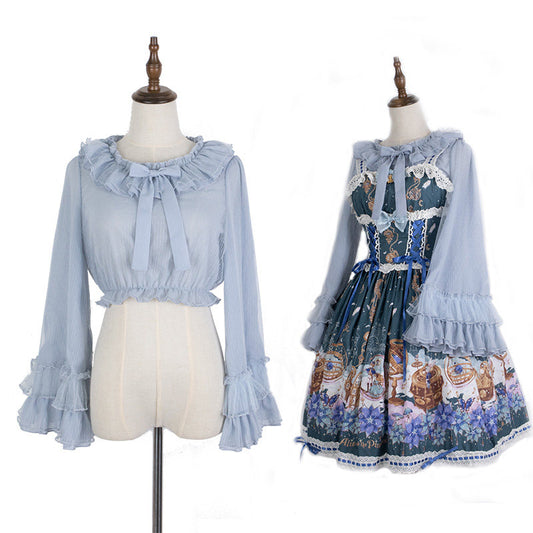 Cheese Cocoa Long Sleeves Blouse