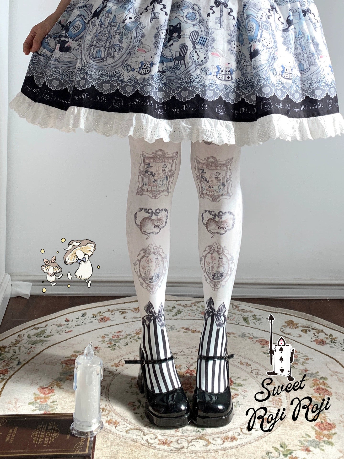 Alice Picture Frame Tights