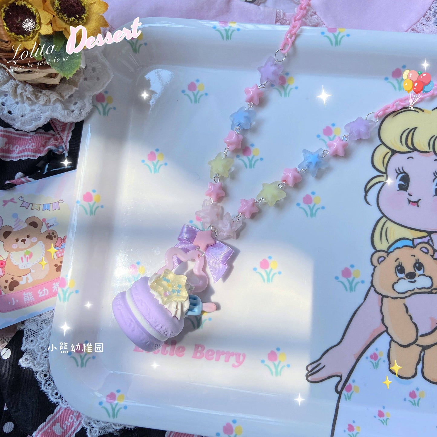 Macaron Dessert Necklace