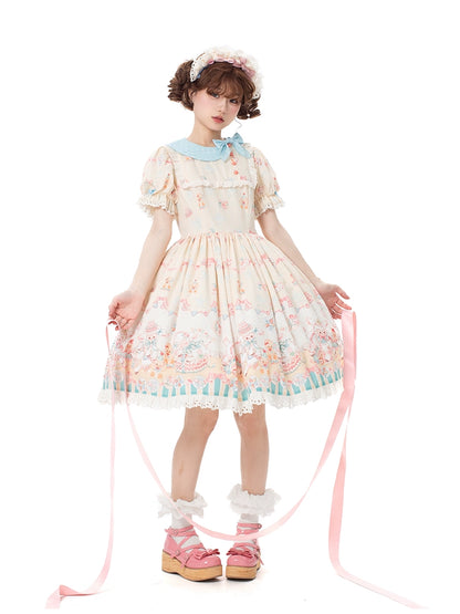 Sheep Party Scarf Collar Dress