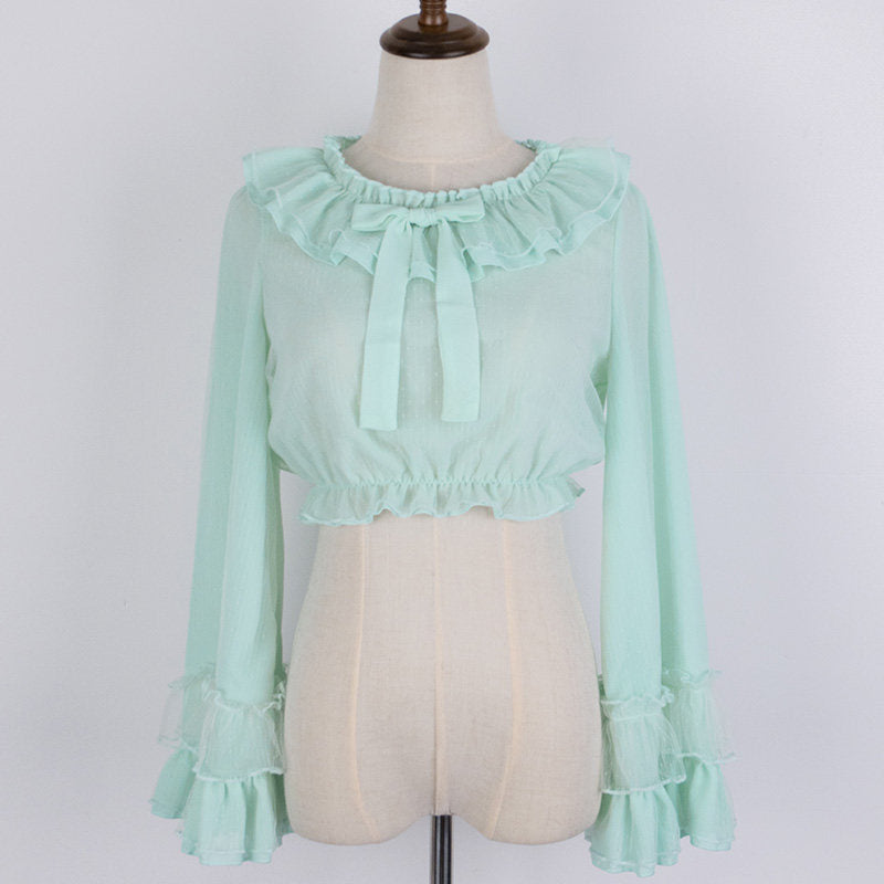 Cheese Cocoa Long Sleeves Blouse