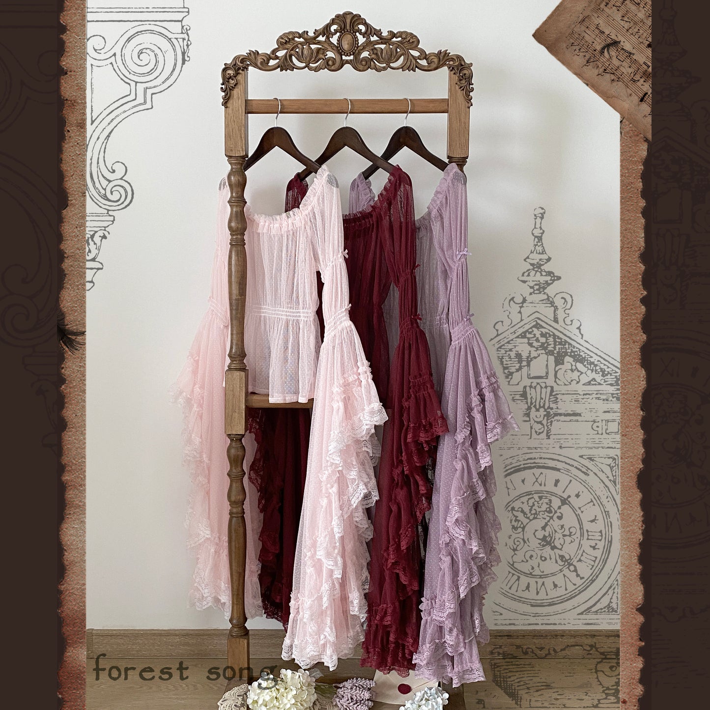 Chloris Extended Princess Sleeve Blouse